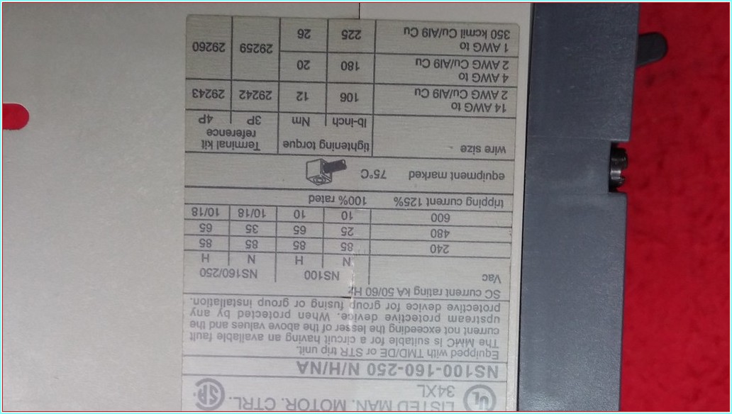 MERLİN GERİN NS160N 160A TMŞ 160 AMPER DEVRE KESİCİ ŞALTER