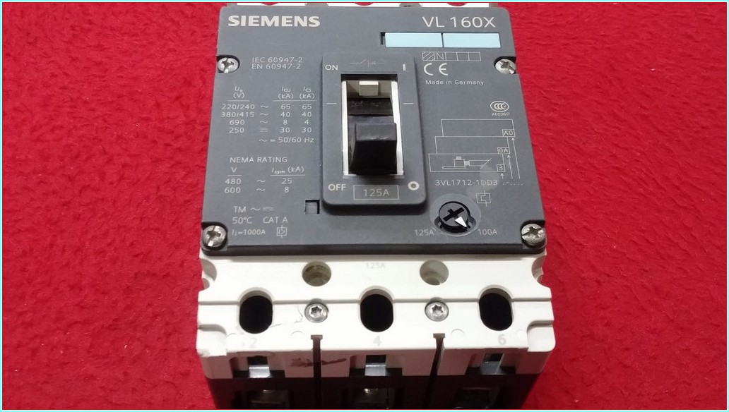 SIEMENS 3VL1712-1DD33-0AA0 VL 160X 125A 