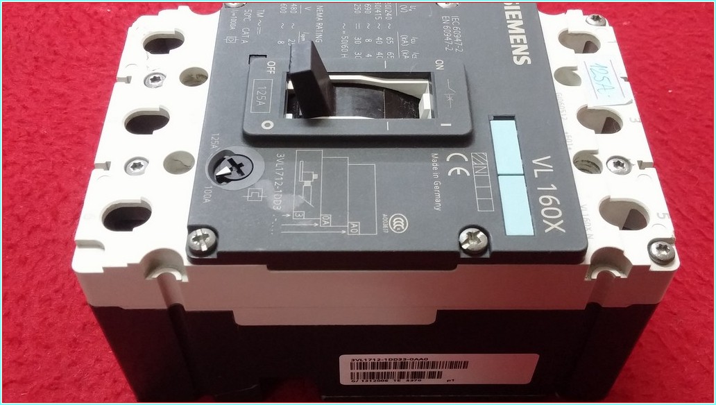 SIEMENS 3VL1712-1DD33-0AA0 VL 160X 125A 