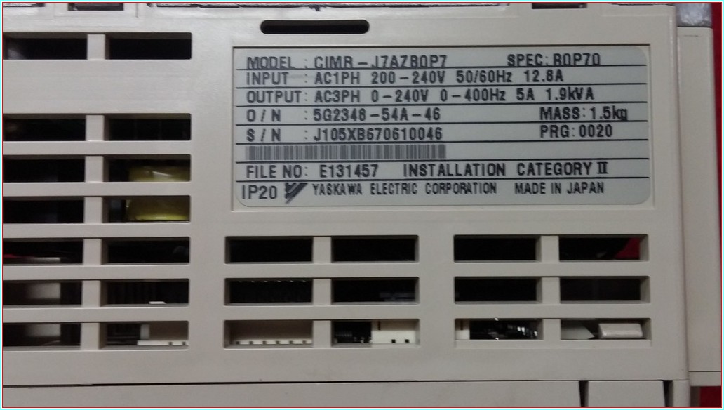 OMRON CIMR-J7AZB0P7 CIMR-J7AZBOP7 1,1 KW VS MİNİ J7 SÜRÜCÜ 1,1KW INVERTER DRIVER