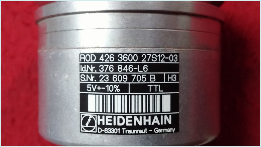 HEIDENHAIN ROD 426 3600 27S12-03 376 846-L6 5V-- ENCODER