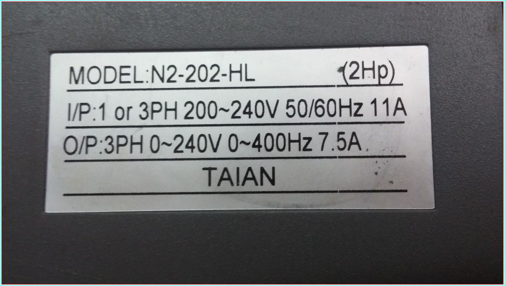 TAIAN N2-202-HL T-VERTER 1,5 KW SÜRÜCÜ