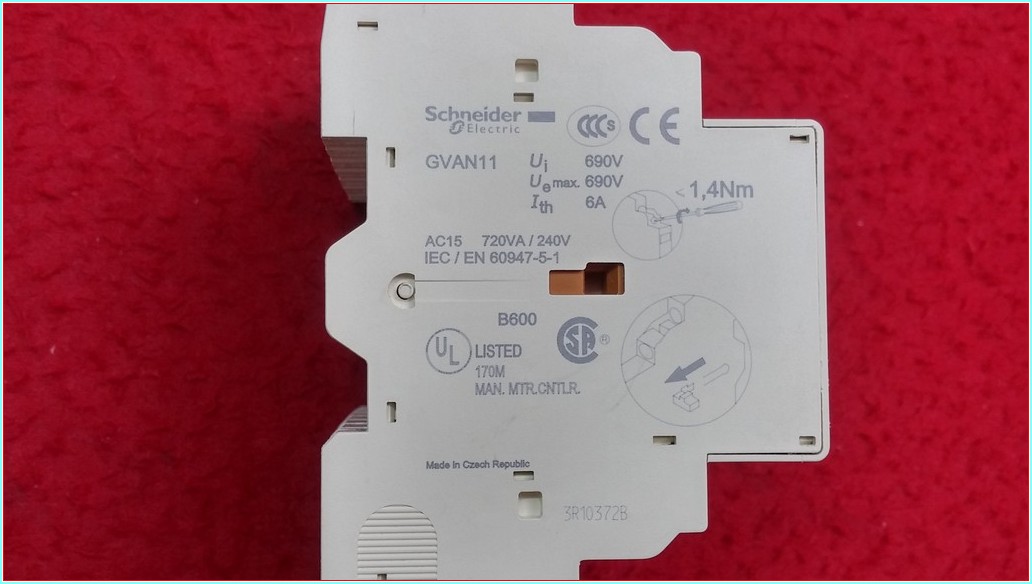 SCHNEİDER GVAN11 6A MOTOR KORUMA YARDIMCI KONTAĞI