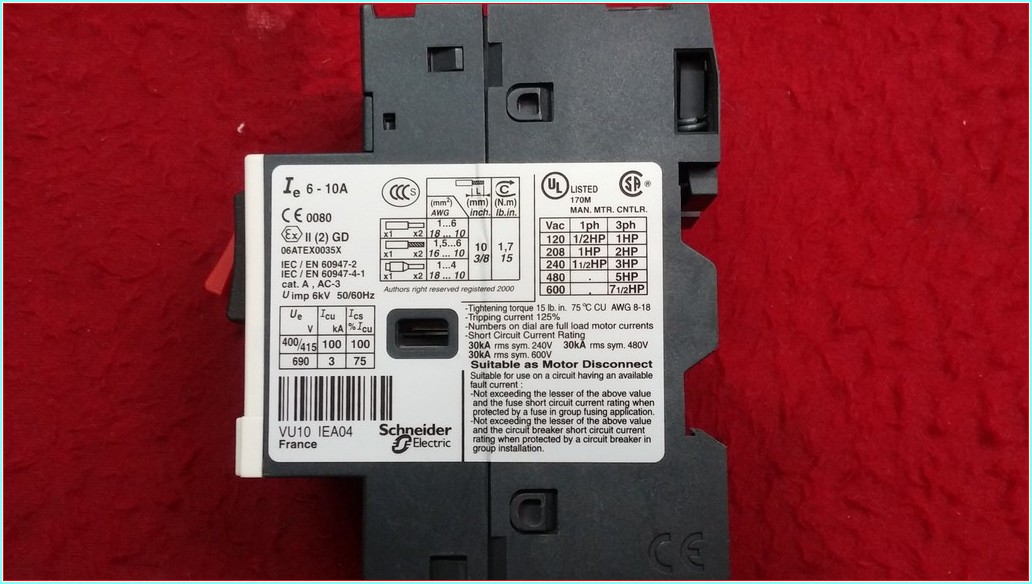 TELEMECANİQUE GV2ME14 6-10A MOTOR KORUMA ŞARTEL