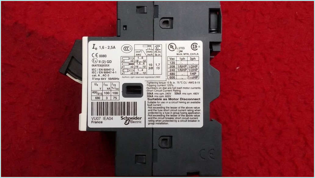 TELEMECANİQUE GV2ME07 1,6-2,5A MOTOR KORUMA ŞARTEL SIFIR KUTULU