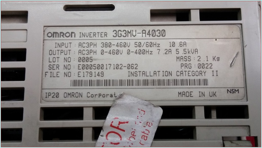 OMRON 3G3MV-A4030 3G3MV A4030 3G3MVA4030 5.5 KVA SÜRÜCÜ
