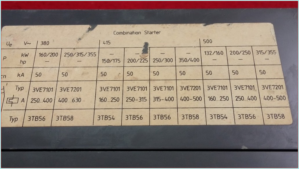 SIEMENS 3VE7101-0ER00 315-400A TMŞ
