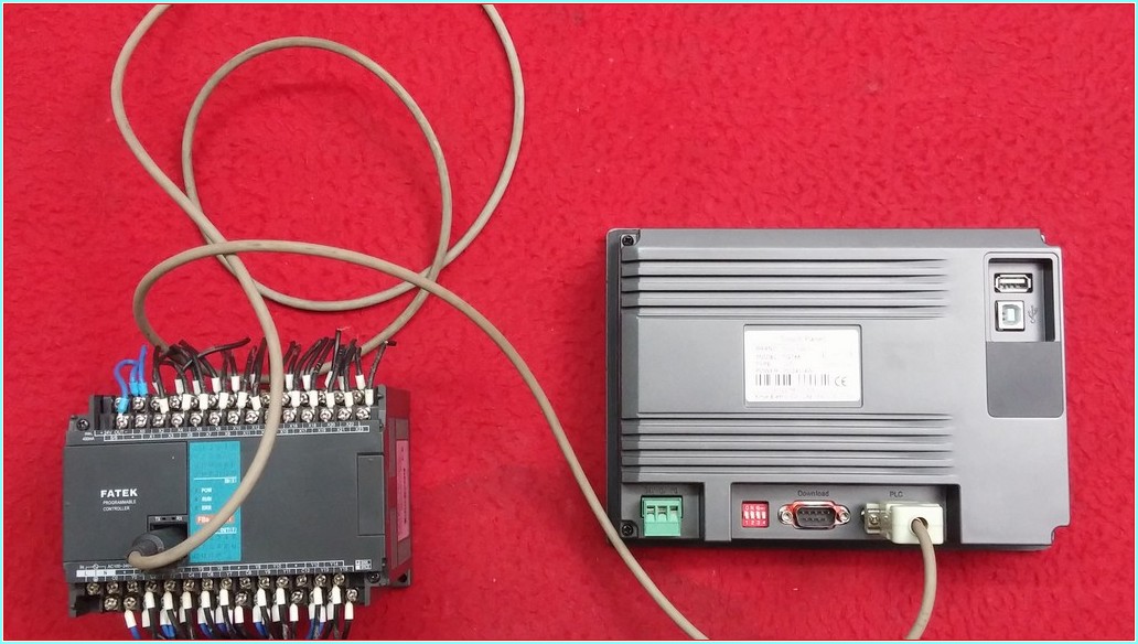 FATEK FBS-40MAT PLC VE TOUCHWİN TG765 DOKUNMATİK OPERATÖR PANEL TAKIM
