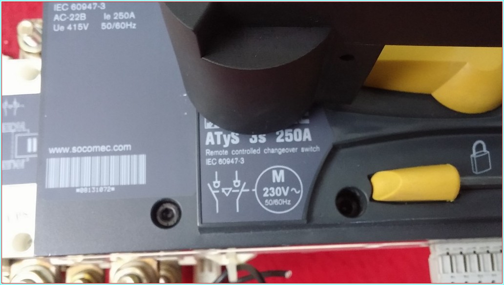 SOCOMEC ATYS 3S 250A 250A MOTORLU TRANSFER