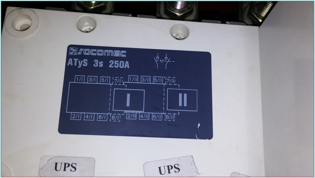 SOCOMEC ATYS 3S 250A 250A MOTORLU TRANSFER