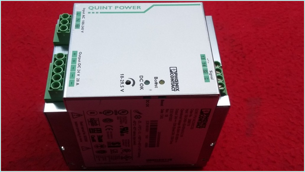 PHOENIX CONTACT QUINT-PS/1AC/24DC/20 2866776 24V 20A GÜÇ KAYNAĞI