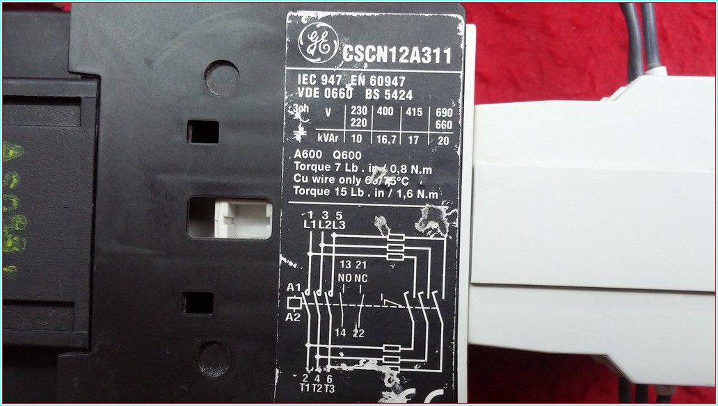 GE CSCN12A311 16,7KVAR REAKTİF KONTAKTÖR