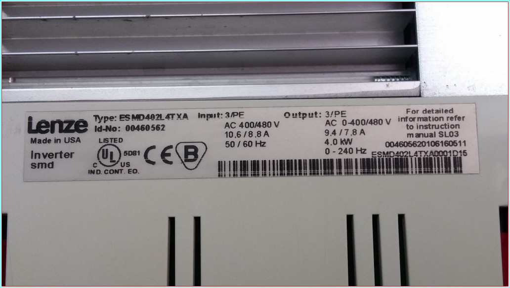 LENZE ESMD402L4TXA 4 KW SÜRÜCÜ
