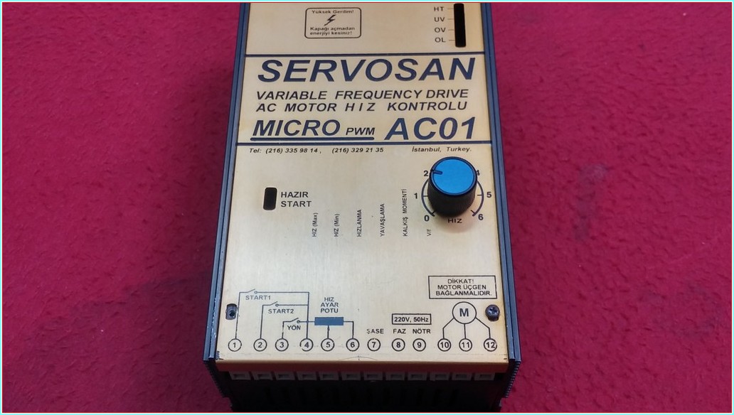 SERVOSAN AC01 MICRO PWM 0,75 KW SÜRÜCÜ