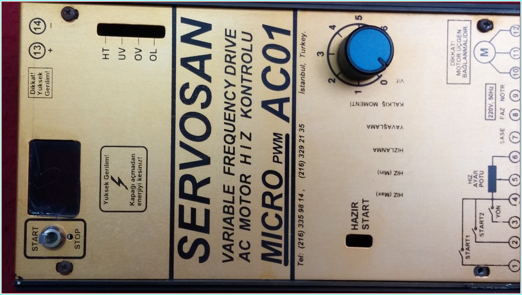 SERVOSAN AC01 MICRO PWM 0,75 KW SÜRÜCÜ