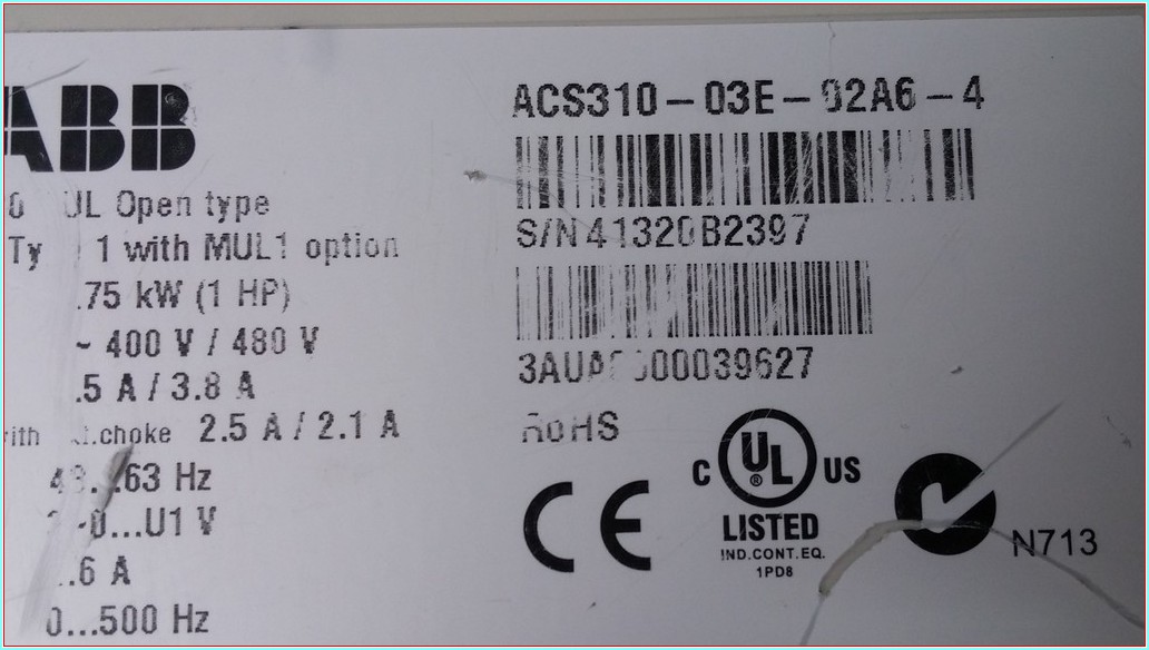 ABB ACS310-03E-02A6-4 
