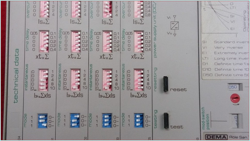 DEMA MCR310 3 FAZ 1 TOPRAK AŞIRI AKIM RÖLESİ 24VDC 110VD