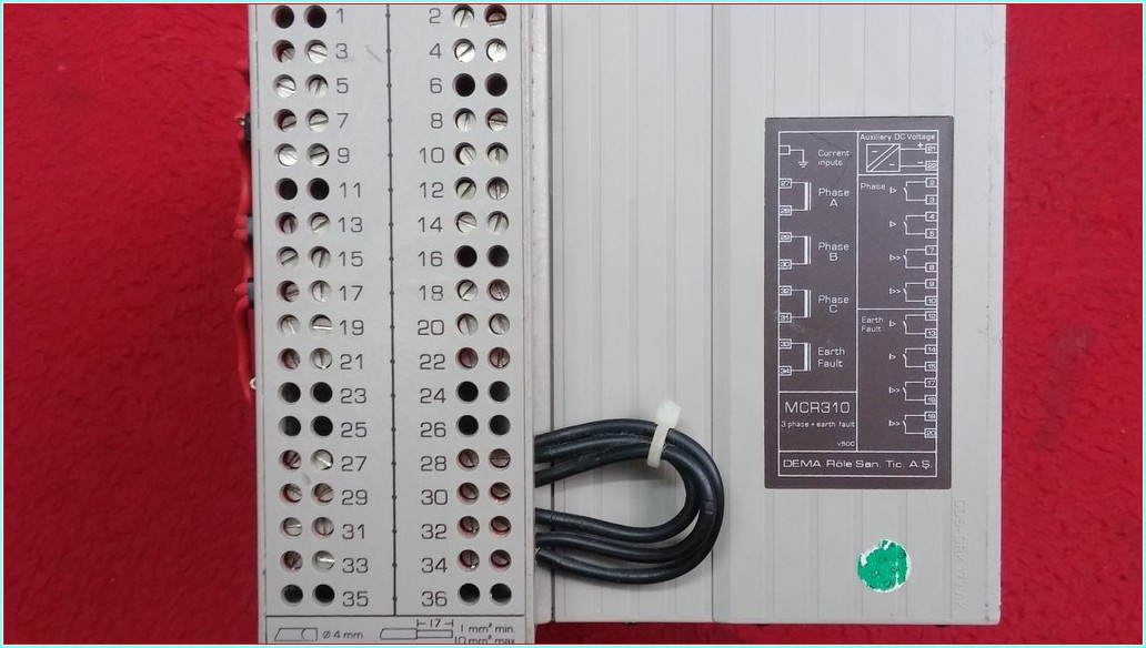 DEMA MCR310 3 FAZ 1 TOPRAK AŞIRI AKIM RÖLESİ 24VDC 110VD