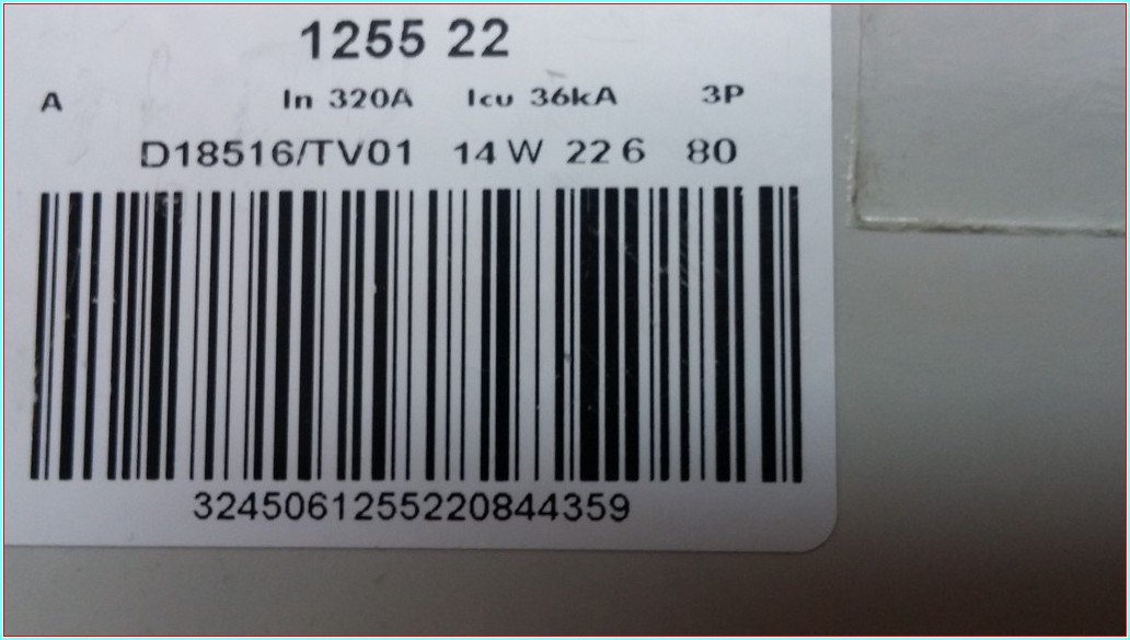 LEGRAND DPX 630 1 255 22 125522 320A TMŞ DEVRE KESİCİ ŞALTER