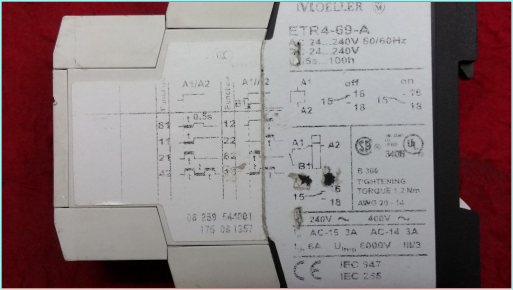 MOELLER ETR4-69-A ÇOK İŞLEVLİ ANALOG ZAMANLAYICI