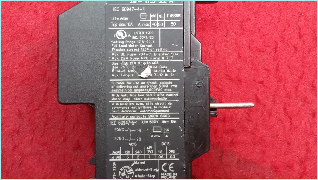 LEGRAND 294 68 17,5-22A MOTOR KORUMA