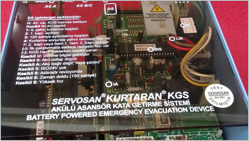 SERVOSAN KURTARAN KGS AKÜLÜ ASANSÖR KATA GETİRME SİSTEMİ