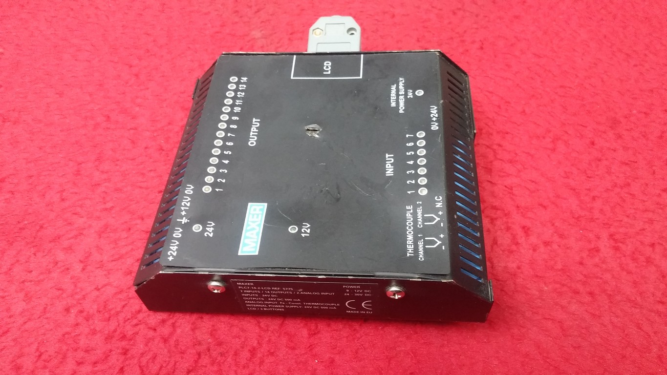 MAXER PLC7-14-2-LCD ISI KONTROL PLC 7 GİRİŞ 14 ÇIKIŞ