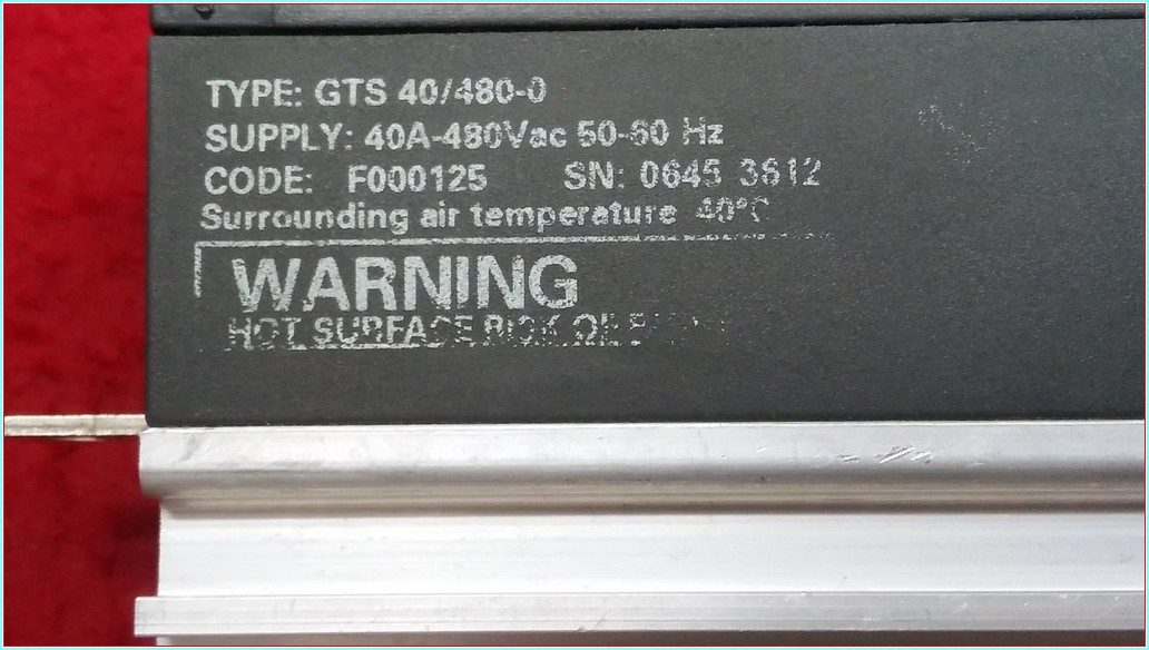 GEFRAN GTS 40/480-0 40A KATI HAL RÖLESİ