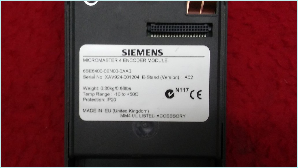 SIEMENS 6SE6400-0EN00-0AA0 MICROMASTER 4 ENCODER MODULE ENCODER MODÜLÜ MICROMASTER ENCODER