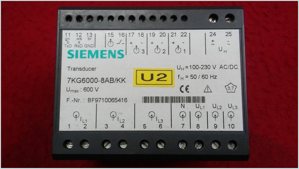 SIEMENS 7KG6000-8AB/KK TRANSDÜSERLER DÖNÜŞTÜRÜCÜ