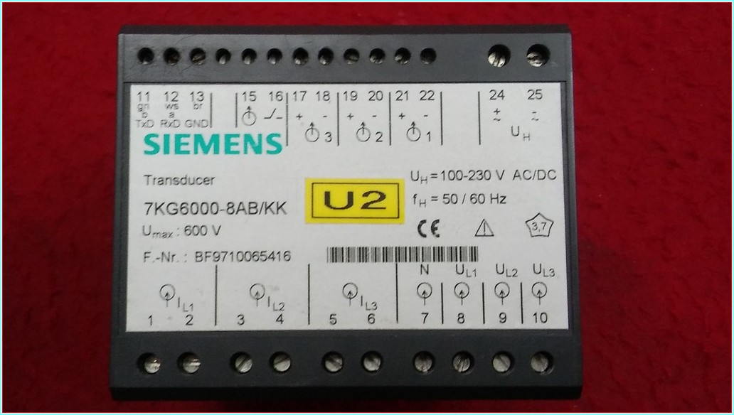 SIEMENS 7KG6000-8AB/KK TRANSDÜSERLER DÖNÜŞTÜRÜCÜ