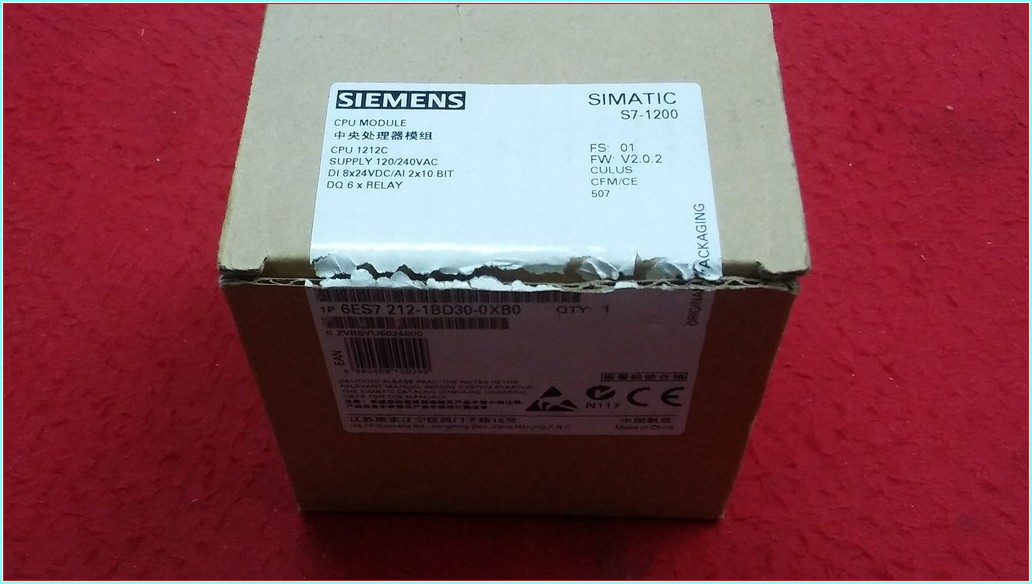 SIEMENS 6ES7 212-1BD30-0XB0 6ES7212-1BD30-0XB0 SIFIR KUTULU SIMATIC S7-1200 CPU MODULE