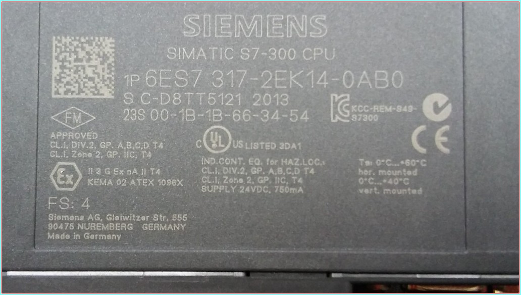 SIEMENS 6ES7 317-2EK14-0AB0 6ES7317-2EK14-0AB0 SIFIR KUTULU SIMATIC S7-300 CENTRAL PROCESSING UNIT
