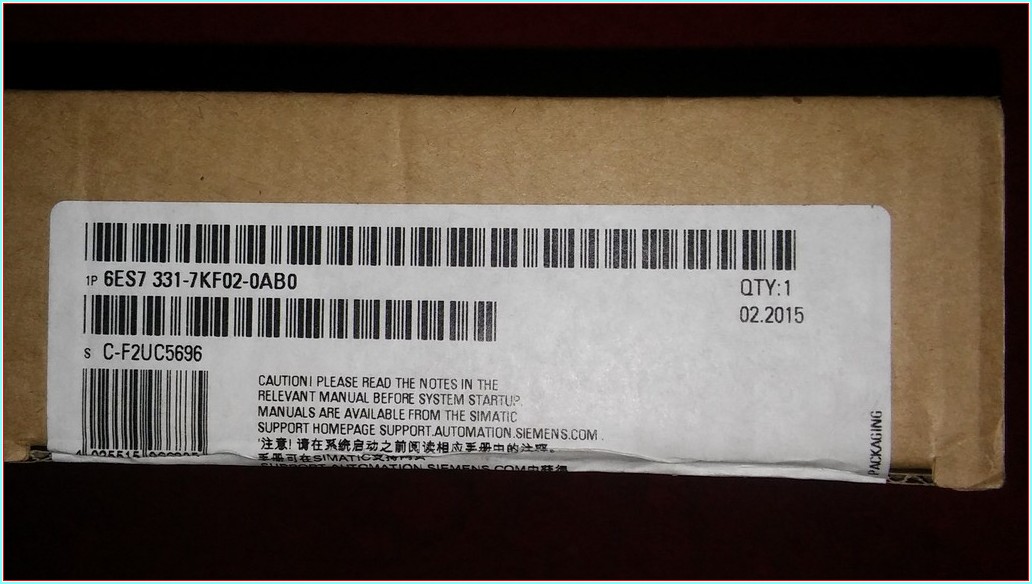 SIEMENS 6ES7 331-7KF02-0AB0 6ES7331-7KF02-0AB0 SIMATIC S7-300 ANALOG INPUT MODULE