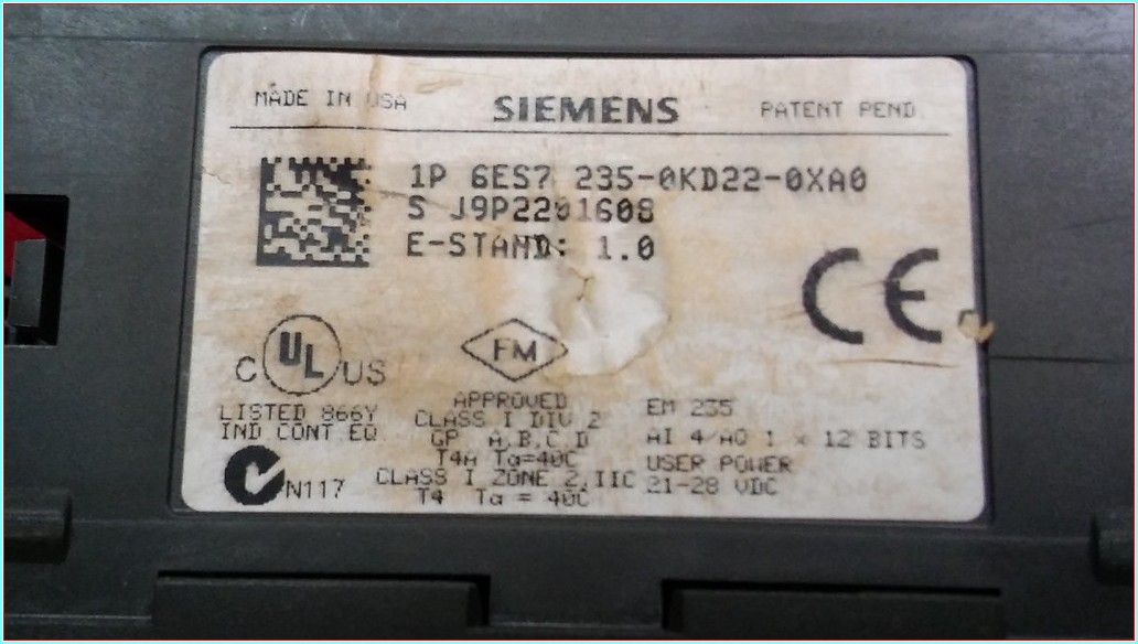 SIEMENS 6ES7 235-0KD22-0XA0 6ES7235-0KD22-0XA0 SIMATIC S7-200 PLC