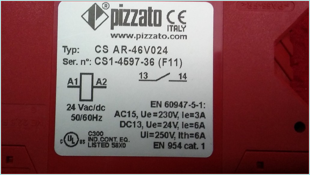 PİZZATO CS AR-46V024 EMNİYET RÖLESİ