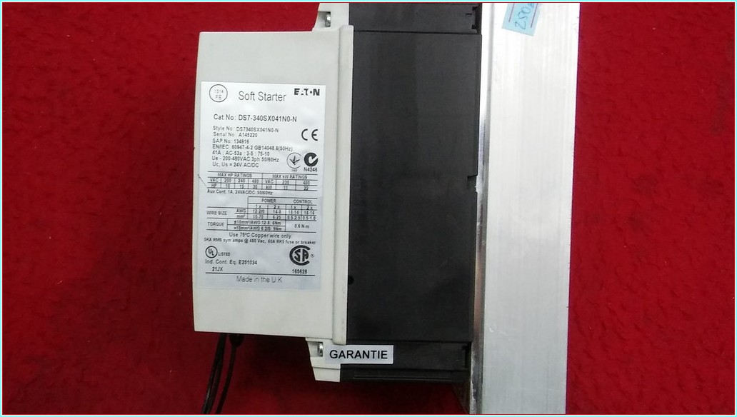EATON DS7-340SX041N0-N 22KW SOFT STARTER