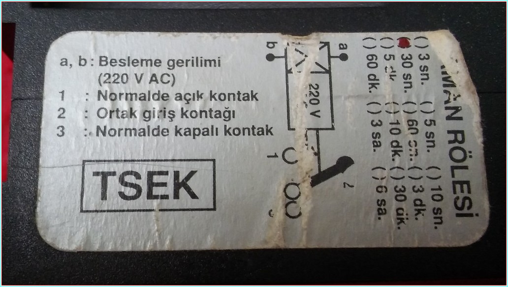 KAEL ZR 30 0-30 SN ZAMAN RÖLESİ