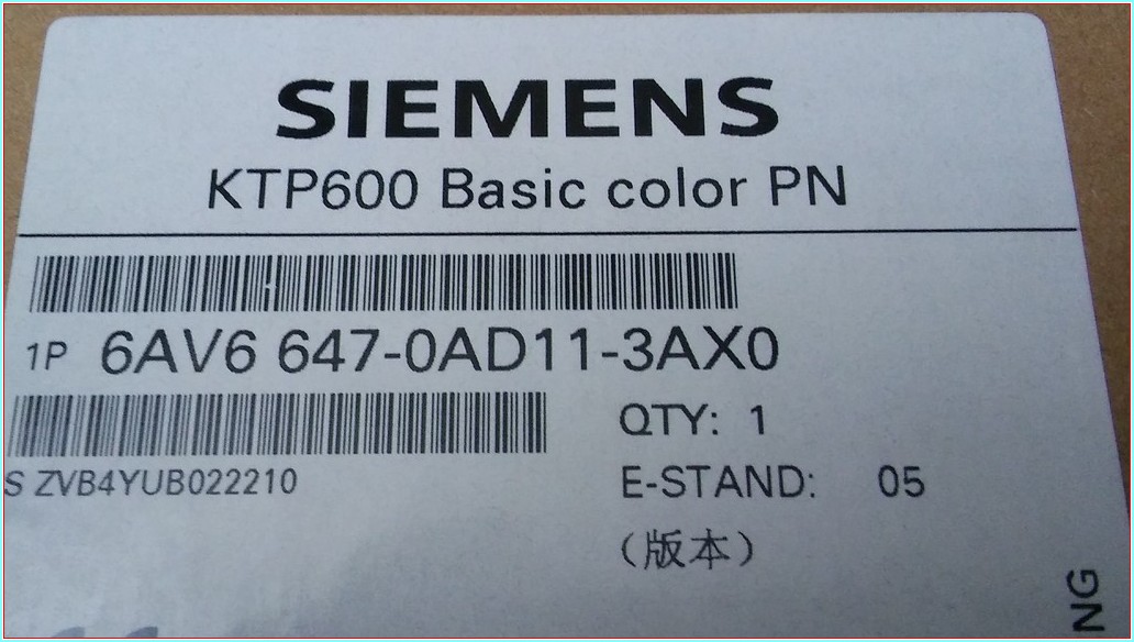 SIEMENS 6AV6 647-0AD11-3AX0 SIMATIC HMI KTP600 BASİC COLOR PN SIFIR KUTULU OPERATÖR PANEL