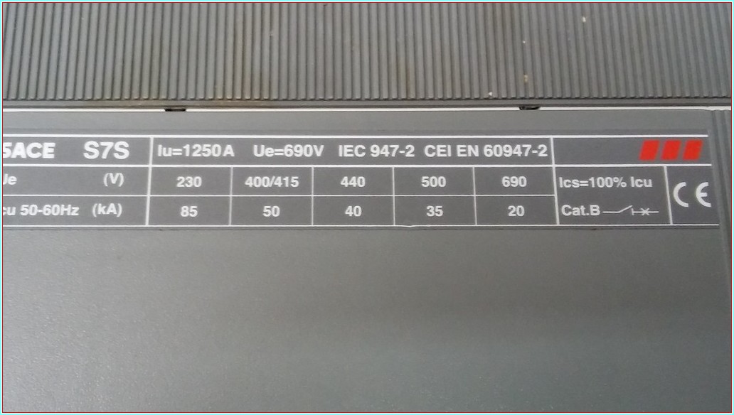 ABB SACE S7S 1250A TMŞ