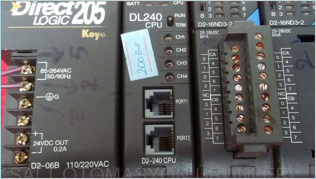 KOYO DIRECT LOGIC 205 DL240 CPU PLC