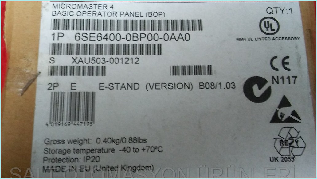 6SE6400-0BP00-0AA0 SİEMENS