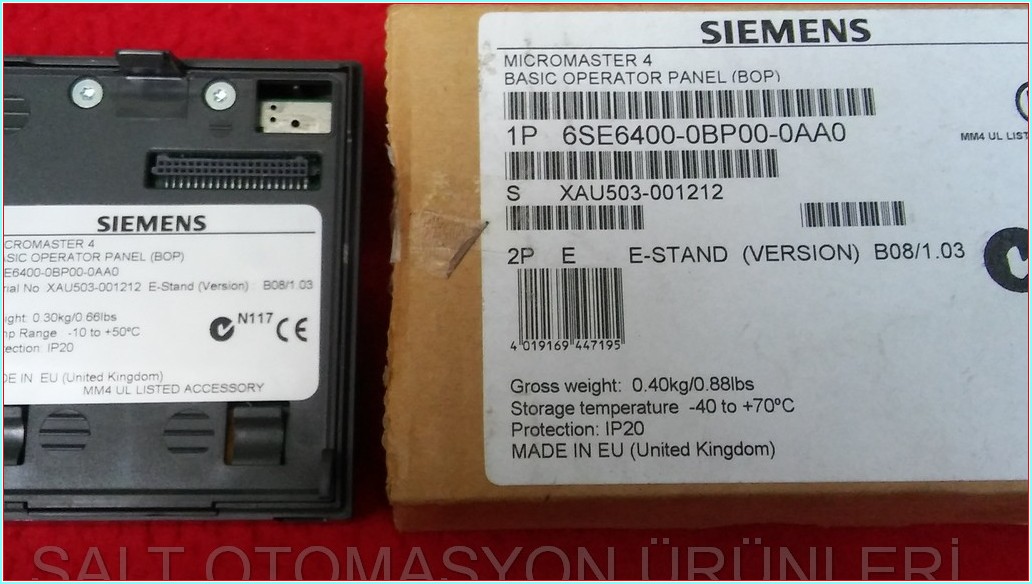 6SE6400-0BP00-0AA0 SİEMENS