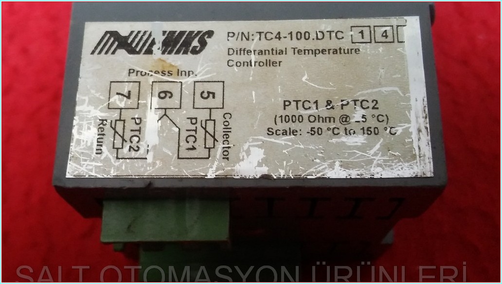 EMKS TC4-100 TC4-100 DTC 14 PTC1 PTC2 ISI KONTROL CİHAZI