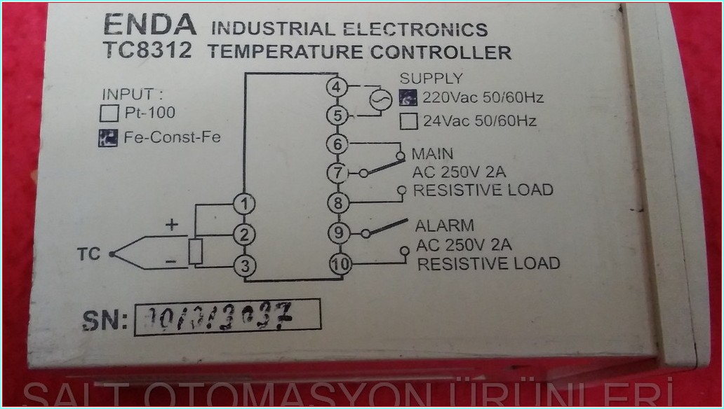 ENDA TC8312 ISI KONTROL CİHAZI