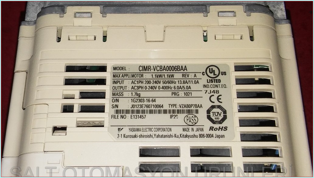 CIMR-VCBA0006BAA VZAB0P7BAA YASKAWA