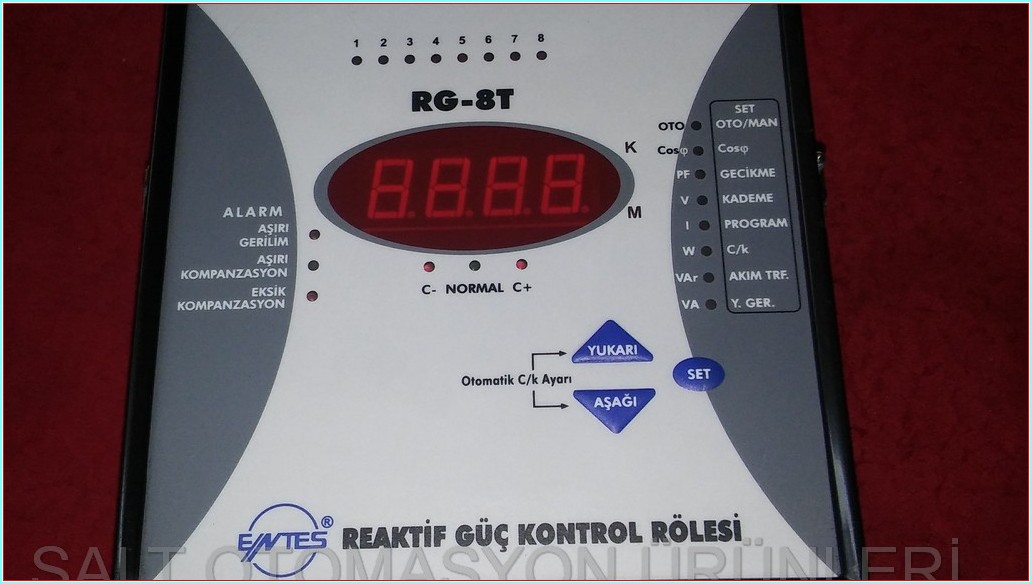 ENTES RG-8T REAKTİF GÜÇ KONTROL RÖLESİ