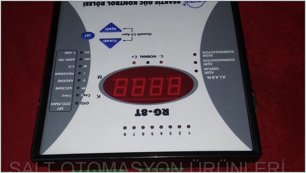 ENTES RG-8T REAKTİF GÜÇ KONTROL RÖLESİ