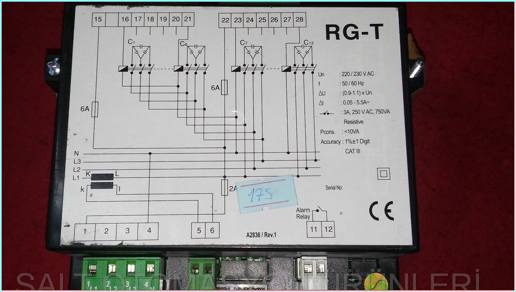 ENTES RG-8T REAKTİF GÜÇ KONTROL RÖLESİ