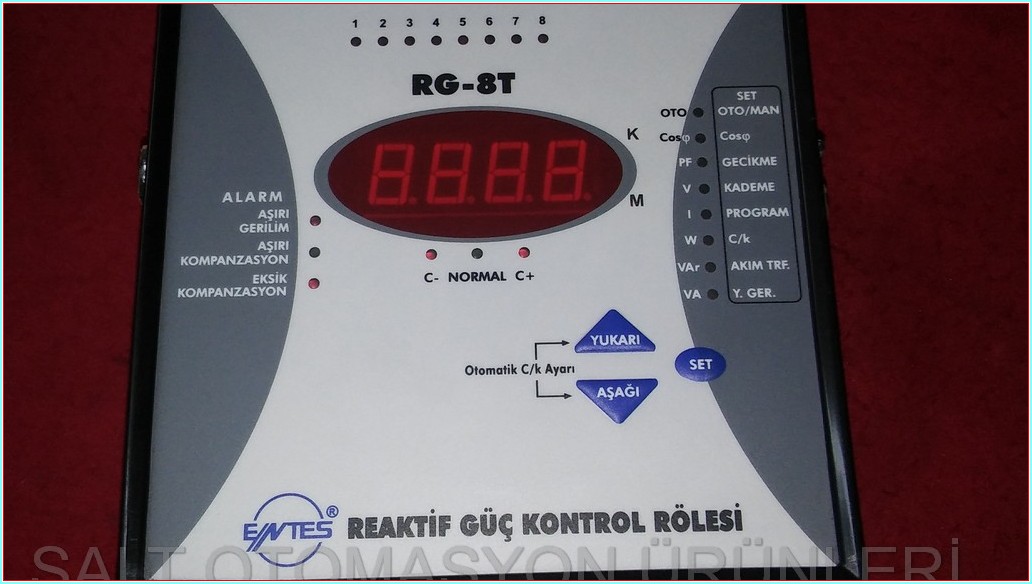ENTES RG-8T REAKTİF GÜÇ KONTROL RÖLESİ